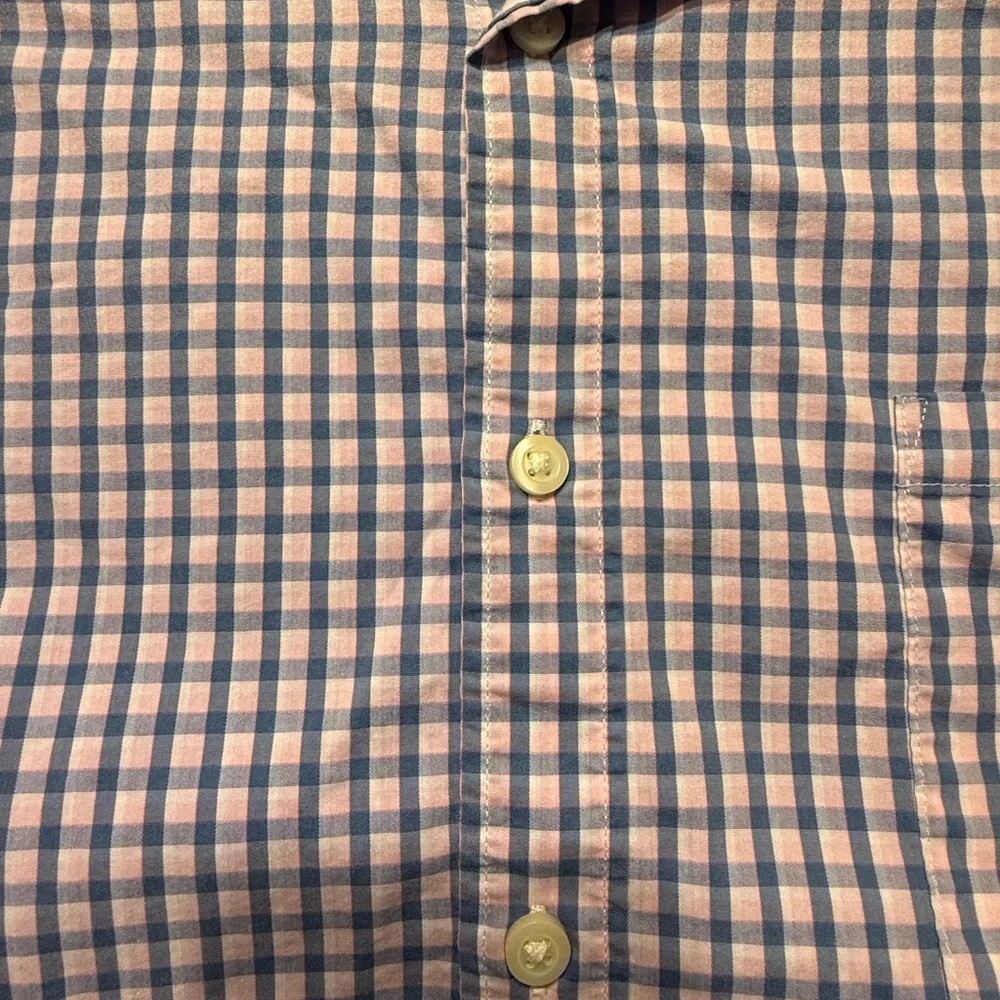 J. Crew Men's Purple/blue andpink Checkered Shirt